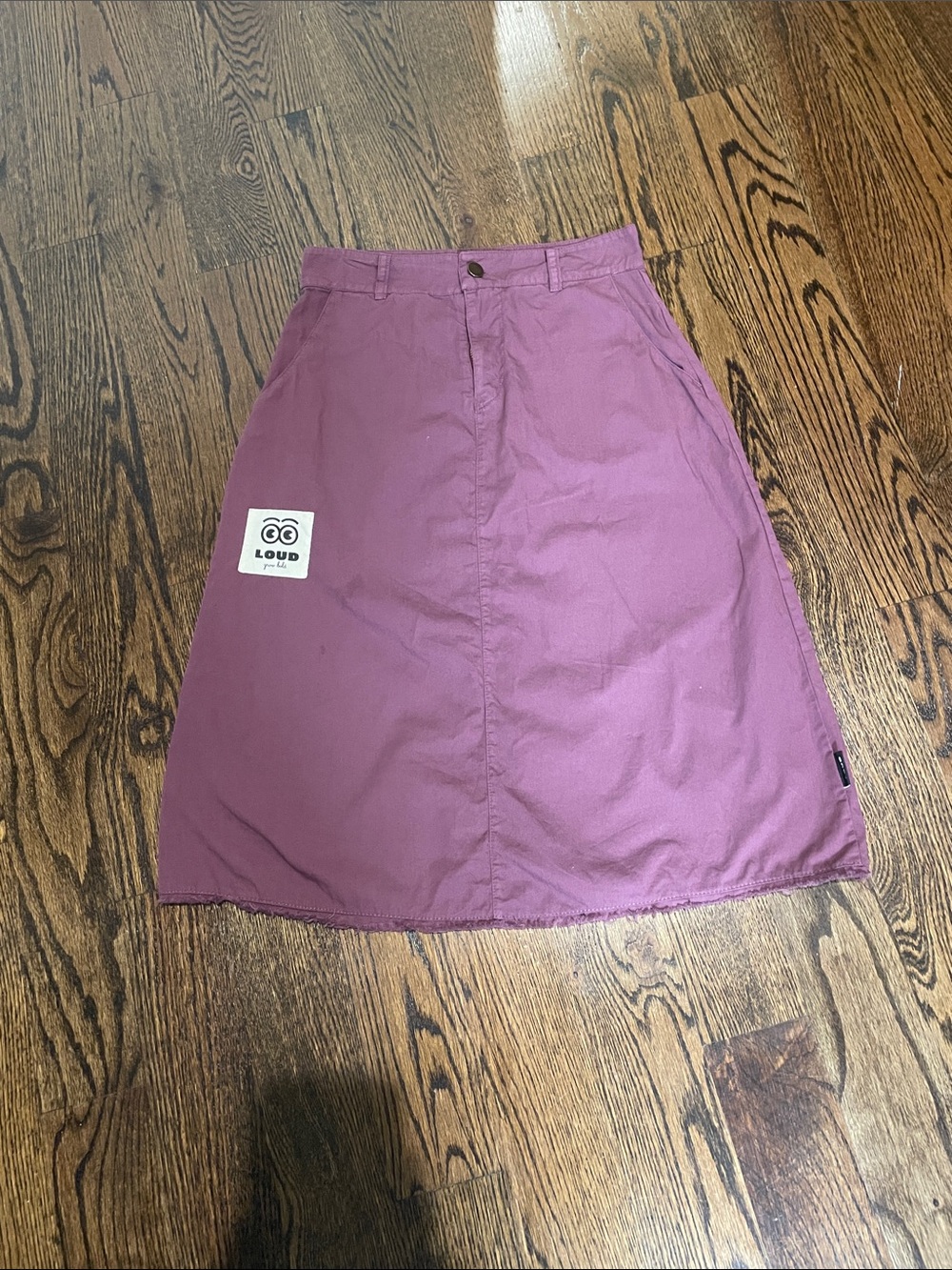 LOUD Apparel Cotton A-Line Skirt for Kids